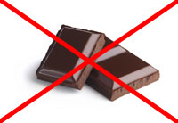 Шоколад запрещен