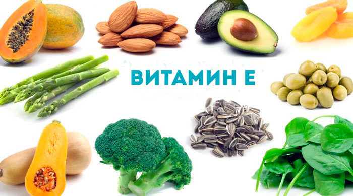 В каких продуктах содержится витамин E