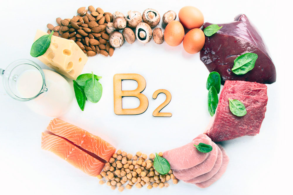 Содержание витамина B2 в продуктах питания